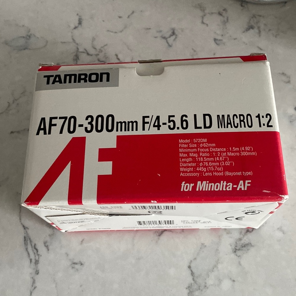 Tamron AF70-300mm f/4-5.6 LD Macro1:2 For Minolta AF